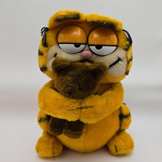 Vintage 1980s Dakin Garfield Plush With Pooky: Retro Cartoon Collectible - Etsy