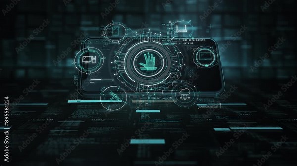 Interactive data displays on a smartphone interface.