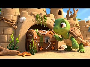 Timmy Turtle Finds a Sandcastle Key 🏖️🐢 | 3D Animated Nursery Rhyme | Fun Learning Song for Kids
