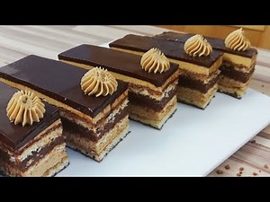 A classic OPERA CAKE Recipe | How to make Opera Torte - Almond Joconde Coffee French Buttercream