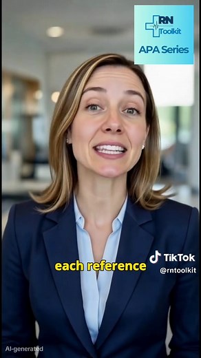 APA 7 hanging indent made simple. This quick RNToolkit tip shows how to format your APA reference page correctly in Microsoft Word and Google Docs so nursing students and professionals stop losing easy points. Save this APA 7 tip for your next paper and follow RNToolkit for clear, stress-free academic writing help. #APA7 #NursingStudent #Nursing #HangingIndent #APAFormatting