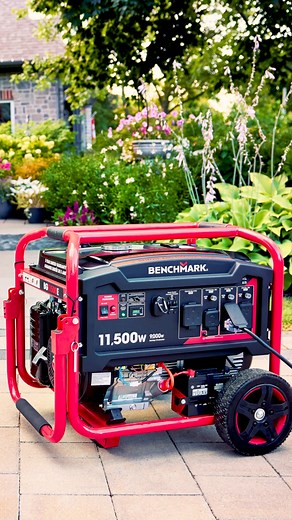 This Benchmark 11,500W generator features a sleek digital display, remote start for convenience, and runs on gasoline. Plus, it comes with a 5-year warranty for peace of mind ⚡ Stay prepared for anything: https://bit.ly/homehardware-portable-gas-generator #HeresHow #Benchmark #PowerUp #Generator #RemoteStart #DigitalDisplay #FuelEfficient | Home Hardware, Building Centre & Furniture Stores