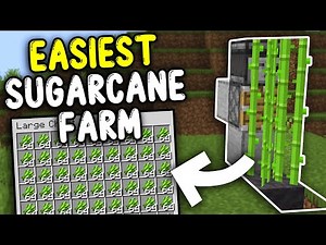 EASIEST SUGARCANE Farm Minecraft 1.21!