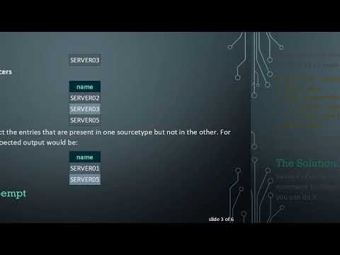 Discovering Non-Matching Data Between Two Splunk Sourcetypes