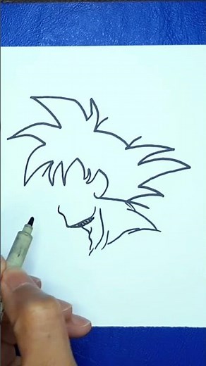 cómo dibujar a goku ultra instinto
