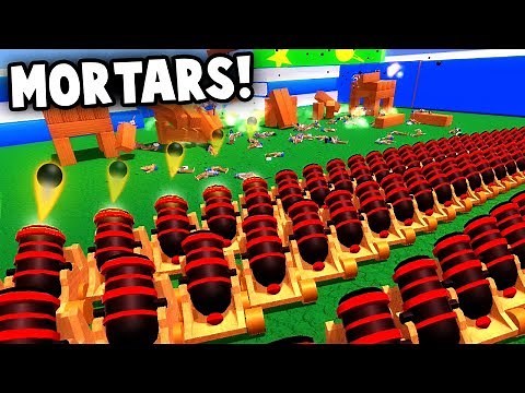 ARTILLERY STRIKE! NEW Mortar Units (Wooden Battles Gameplay)