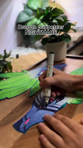 Dragon puppet nightmare: spooky dragon puppet ideas