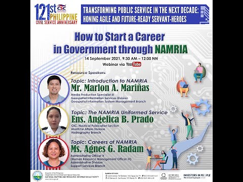 How to Start a Career in Government through NAMRIA