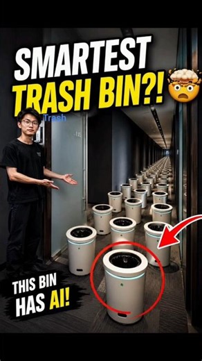 Built🤯a🗑️trash bin That Actually Catches Your Trash! #TrendingTech #TechTok #fun #viral #tech #crazy
