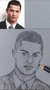 Ronaldo Face Drawing Trick
