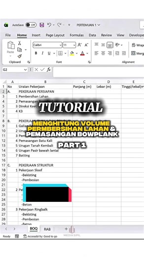 Tutorial Menghitung volume pekerjaan Pembebasan Lahan & Pemasangan Bowplank Info lengkap kelas Media Sipil, hubungi melalui DM atau Whatsapp. #mediasipil #tutorialrevit #tekniksipil