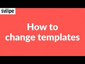How to change template | Swipe #gst #billingsoftware #template