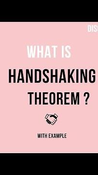 Handshaking theorem in discrete Mathematics| Graph Theory |Handshaking theorem example|Matchup Maths