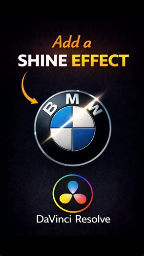 Shiny / Shine Effect in DaVinci Resolve (Logo & Car Highlights)