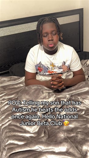 The first thing my son wanted to do when he found out he’s invited to join the Beta Club was pray 🙏🏾 My oldest son battles with Autism everyday but we never let that determines his success. Hello beta club here we come 🥳 #foryoupage #autismawareness #autism #godfirst #childofgod❤️✝️