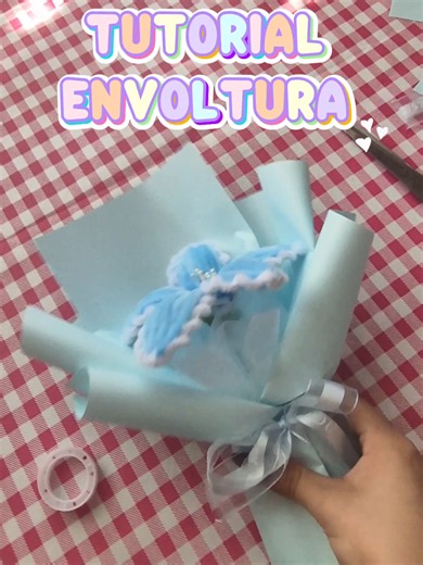 Tutorial envoltura flor individual con papel coreano