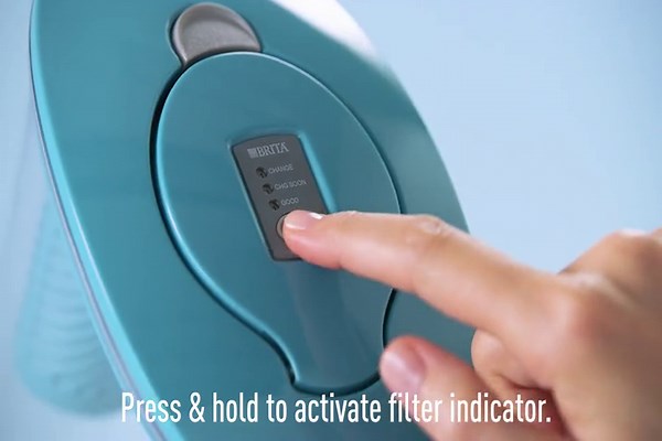 Brita Large 10 Cup Stream Filter Pitcher with 1 Stream Filter, Rapids, Carbon