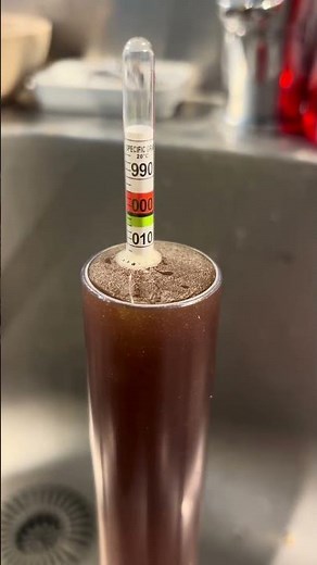 Misura densità finale di una Gruit Beer con botaniche africane per la 32^ ed. Corso Produzione Birra