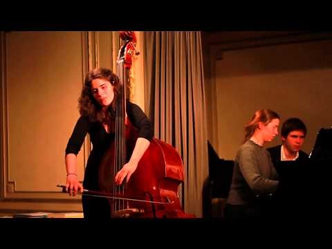 Lorraine Campet 1er prix contrebasse Concours International Leopold Bellan