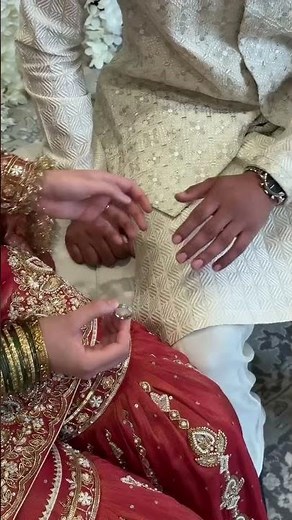Beautiful Ring Exchange Moment 💍❤️ | Bride & Groom Engagement Shorts #shorts #wedding #reels