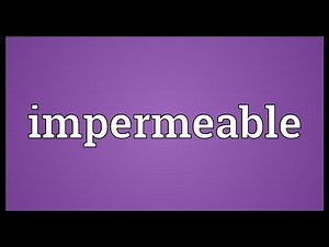 Impermeable Meaning