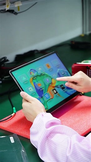 Sonice backseat display Factory, products are under quality inspection