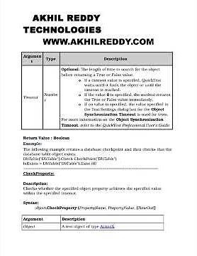 TEST OBJECT FUNCTIONS IN QTP
