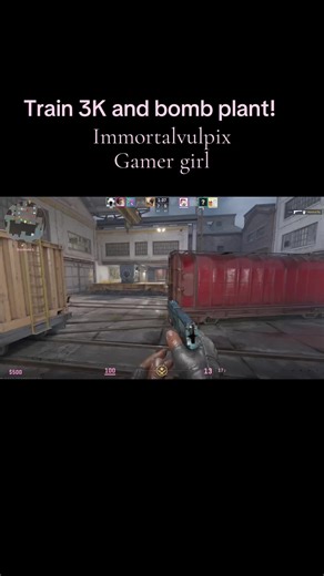3K on train and a bomb plant on pistol round!! #cs2 #gamergirl #beginnerstreamer #immortalvulpix #trainkillers