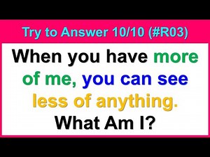 Challenging Riddles Test | Can You Quickly Score 10 out of 10? | Siriz #R03