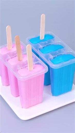 Pink or Blue? 🌊🌸 Yummy Homemade Chocolate Popsicles #Shorts