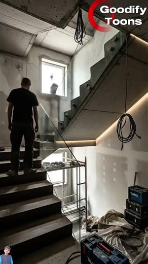 Ultra Luxury Staircase Hall Renovation | Floating Wooden Stairs, Glass Balustrade & LED Lighting