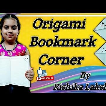 Easy Origami Bookmark Corner | How to make a Corner Bookmark DIY | DIY Kawaii Bookmarks | Bookmarks