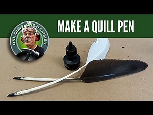 MAKE AND USE A QUILL PEN FROM A FEATHER!