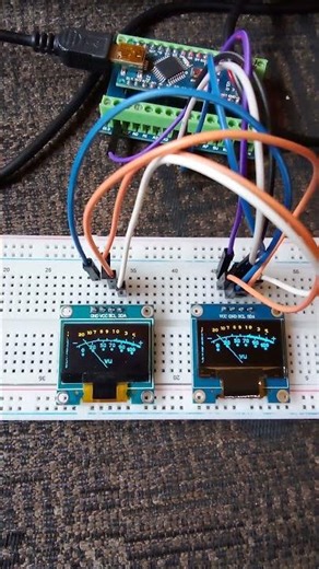 Arduino oled vu meter startup