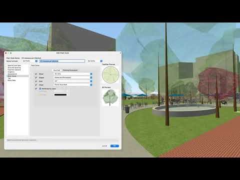 Vectorworks 2022 - Plant Zones and Styles