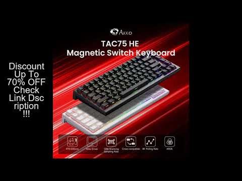 AKKO TAC75 HE Magnetic Switch Keyboard 75% Gaming Keyboards Rapid Trigger 0.005mm 8K RGB Wired Espor