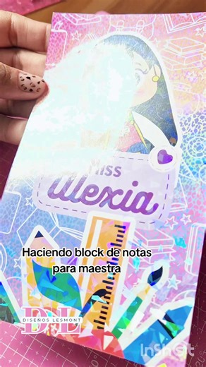 Block de notas personalizado para maestra