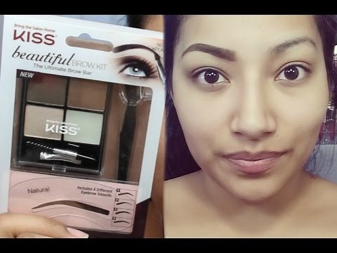 FIRST IMPRESSIONS NEW Kiss Beautiful Brow Kit FULL EYEBROW TUTORIAL - Alexisjayda