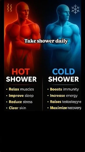 Hot vs Cold Showers – Which One’s Better for Your Body? #shorts
