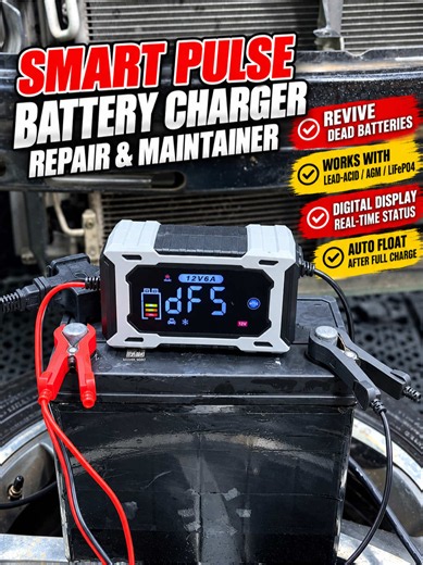 Wasted hundreds replacing batteries? This pulse repair charger revives deeply discharged batteries. Smart digital display, auto stop when full. Early Black Friday flash deal, grab it now #BatteryCharger #BatteryRepair #MechanicTools #DIYAuto #TikTokShop