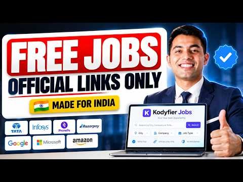 I Built India's FREE Job Search Website | No Fake Links, No Middleman 🚀