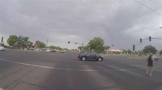 Riding through an Arizona monsoon