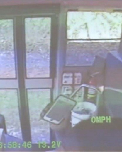 Dramatic video shows children fleeing deadly bus crash