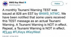 Oops! It happened again — tsunami test alert causes scare