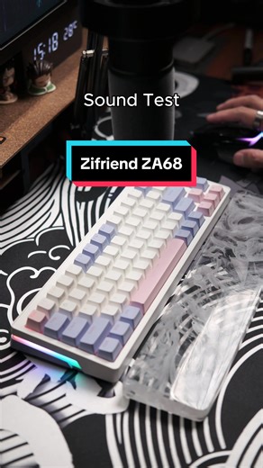 Zifriend ZA68 Mechanical Keyboard 300 Ribuan Full RGB