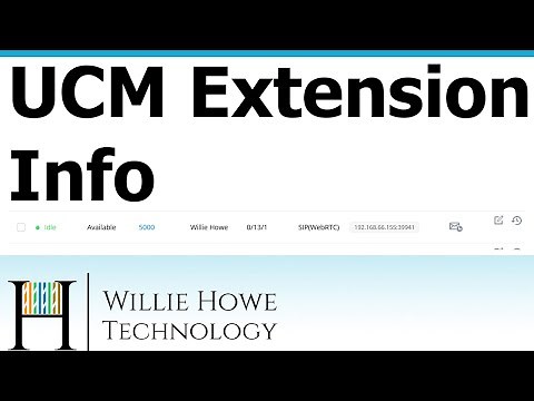 Grandstream UCM Extension Reset and Voicemail Indicators