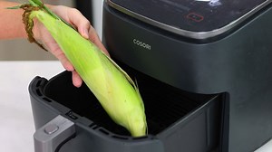 I put an ear of corn in the air fryer and this happened