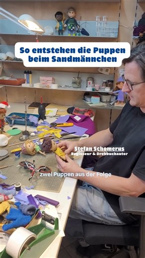 Mit so viel Liebe zum Detail werden die Puppen für die neuen Sandmännchen Folgen im Studio von Hand gemacht. 🥰 . #sandmännchen #unsersandmännchen | Sandmann und Freunde