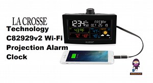 La Crosse Technology C82929v2 Wi-Fi Projection Alarm Clock User Manual