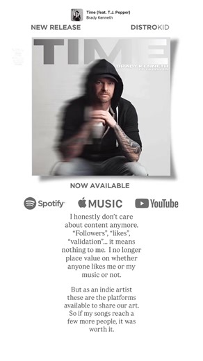 Brady Kenneth 🇨🇦 (@bradykennethmusic)’s videos with Time - Brady Kenneth